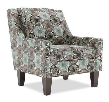 Fauteuil d’appoint club Sofa Lab personnalisable en tissu 29 po avec pattes en bois - Spa multicolore | Made in Canada Sofa Lab Customizable Club 29 Fabric Accent Chair with Wood Legs - Spa Multicolour | CLUB1157