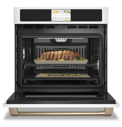 Four mural électrique Café de 5 pi³ et de 30 po avec convection européenne véritable et grilles auto-nettoyantes - Finition Mat…