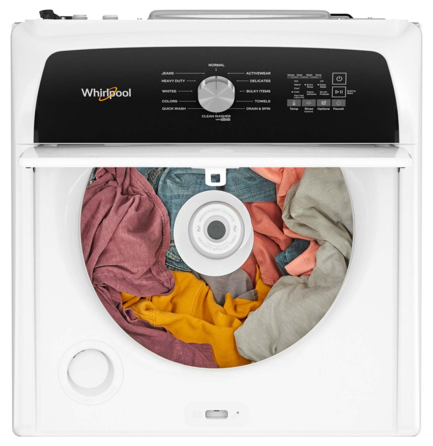Laveuse Whirlpool à chargement par le haut de 5,2 pi³ - blanche - WTW5015LW