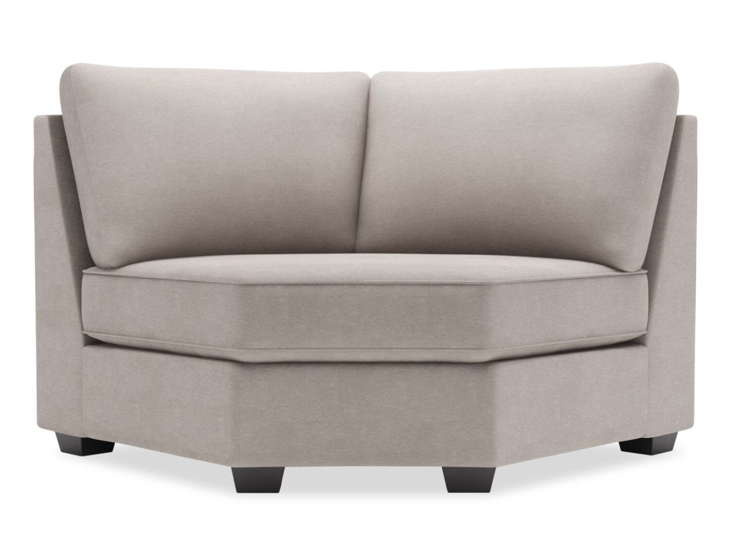 Fauteuil courbé en coin Roll Curved Wedge de la collection Sofa Lab - Pax Slate | RO843049