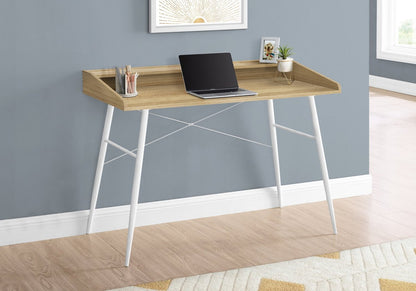 Bureau Jeremy 47,25 avec petite niche - Naturel|Bureau Jeremy de 47,25 po avec petite crédence - naturel