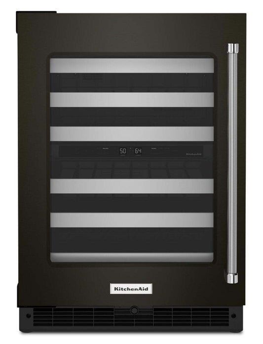 Réfrigérateur à vin KitchenAid de 5 pi³ et de 24 po sous le comptoir - acier inoxydable - KUWL314KBS | KitchenAid 24 5 Cu. Ft. Undercounter Wine Refrigerator - Stainless Steel - KUWL314KBS