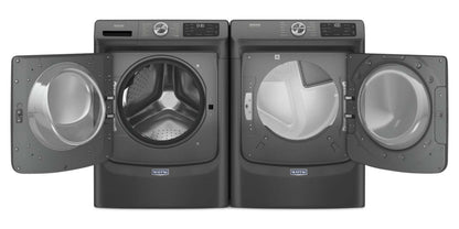 Maytag 5,5 pi³ Laveuse à chargement frontal et 7,3 pi³ Sécheuse à gaz avec Extra Power | Laveuse à chargement frontal de 5,5 pi³ et sécheuse à gaz de 7,3 pi³ avec Extra Power de Maytag | MAFL66BG