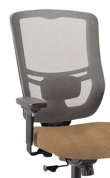 Tempur-Pedic Dante 26.4 Chaise de bureau - Beige avec dossier en maille | Chaise de bureau Dante de Tempur-Pedic de 26,4 po - beige avec dossier à mailles