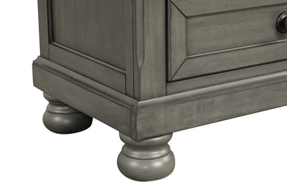 Table de nuit Chelsea à 3 tiroirs, 28 L x 28 H - Gris | Table de nuit Chelsea de 28 po (L) x 28 po (H) à 3 tiroirs - grise