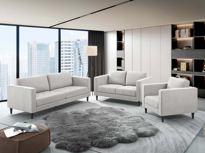 Chaise en tissu Metro 32 avec coussin de siège capitonné et coussin de dossier réversible - Neutre | Fauteuil Metro de 32 po en tissu avec coussin de siège capitonné et coussin de dossier réversible - neutre