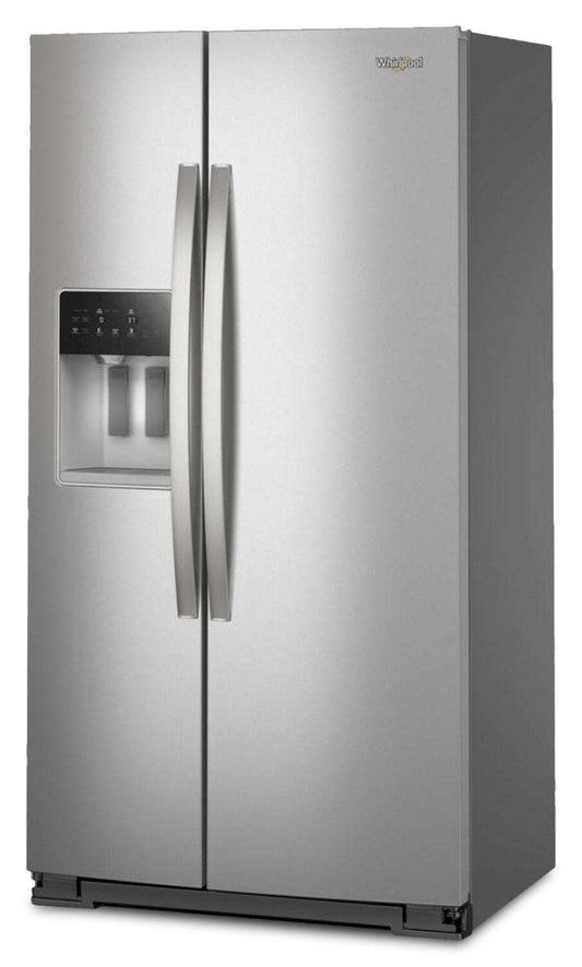 Réfrigérateur Whirlpool de 36 po et de 21 pi³ à compartiments juxtaposés - acier inoxydable résistant aux traces de doigts - WRSC5536RZ | Whirlpool 36 21 Cu. Ft. Side-by-Side Refrigerator - Fingerprint-Resistant Stainless - WRSC5536RZ