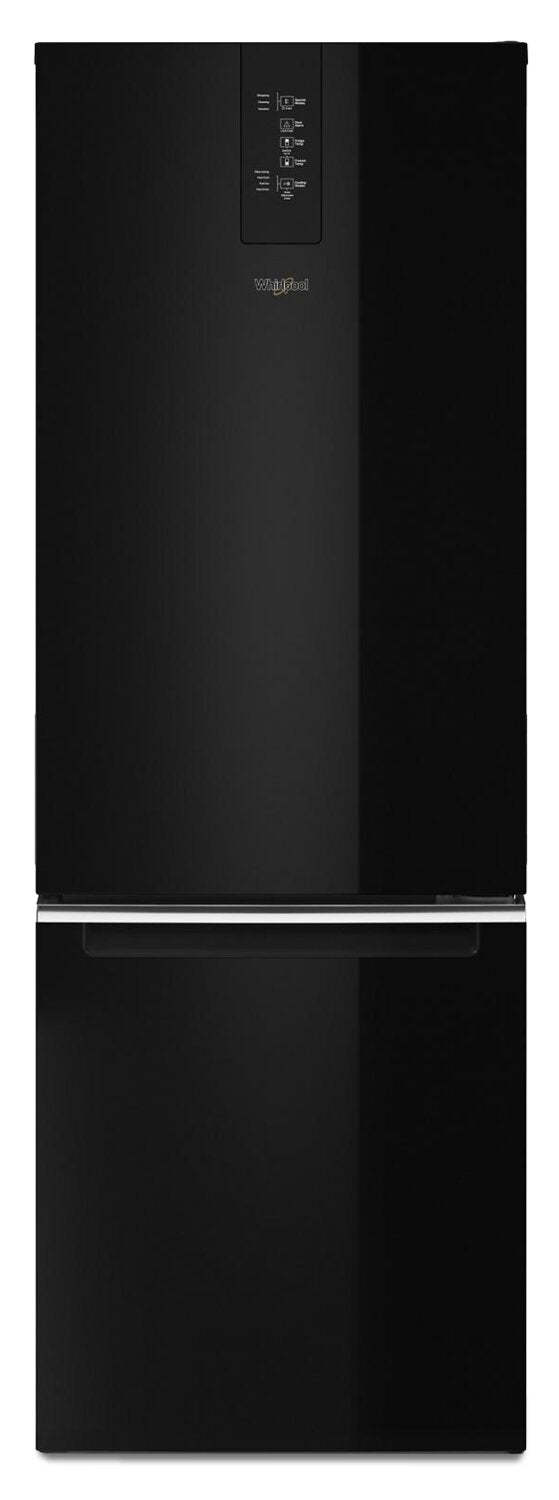 Whirlpool 24 12,9 pi³ Réfrigérateur à congélateur inférieur - noir - WRB533CZJB | Réfrigérateur Whirlpool de 12,9 pi³ et de 24 po à congélateur inférieur - noir - WRB533CZJB