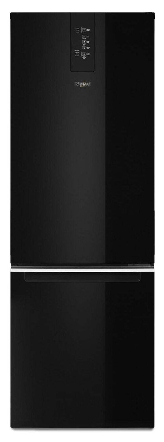 Whirlpool 24 12,9 pi³ Réfrigérateur à congélateur inférieur - noir - WRB533CZJB | Réfrigérateur Whirlpool de 12,9 pi³ et de 24 po à congélateur inférieur - noir - WRB533CZJB
