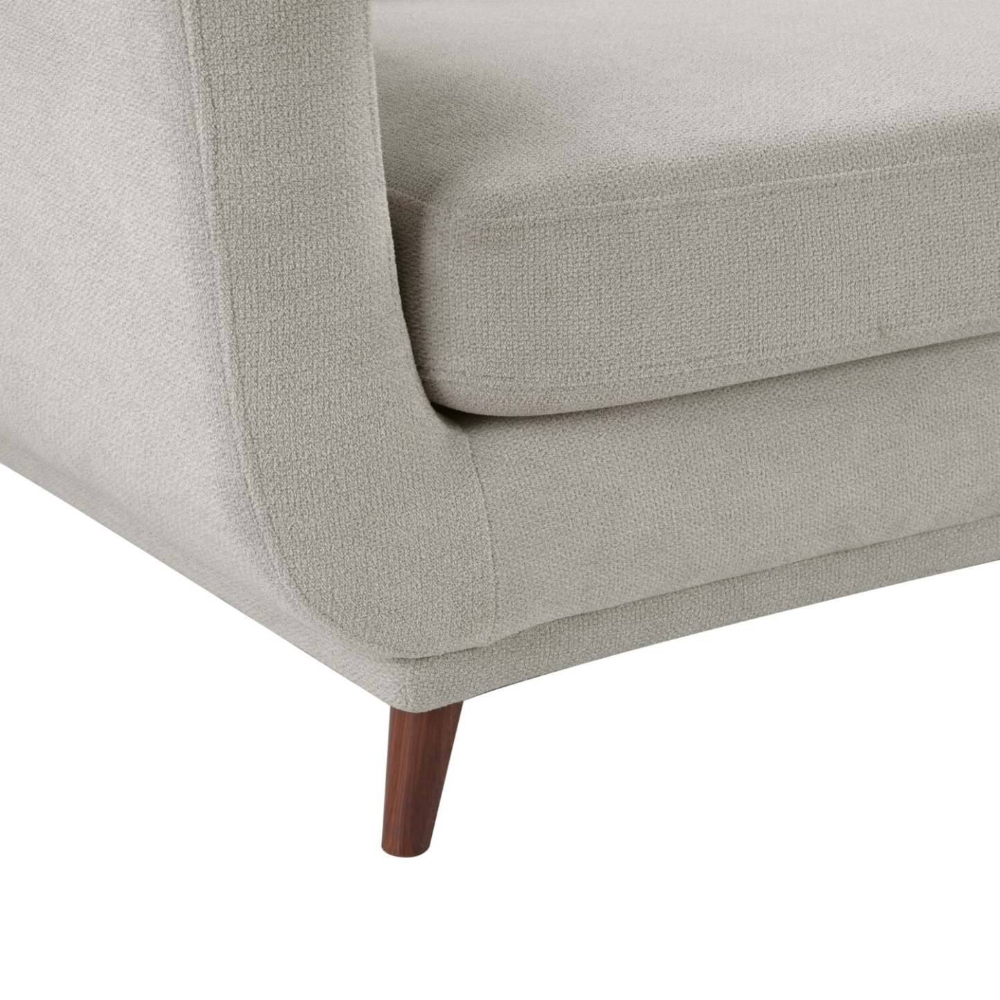 Canapé en tissu Cosmo 80 avec coussins de dossier capitonnés - Gris | Canapé Cosmo de 80 po en tissu avec coussins de dossier capitonnés - gris