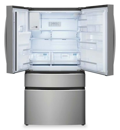 Réfrigérateur Frigidaire Gallery de 26,3 pi³ et de 36 po de profondeur standard à 4 portes françaises - Résistant aux traces® S…