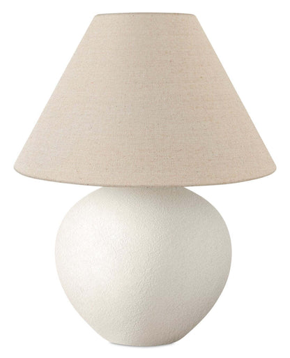 16 Cream Ceramic with Empire Shade Table Lamp|Lampe de table en céramique crème de 16 po avec abat-jour empire