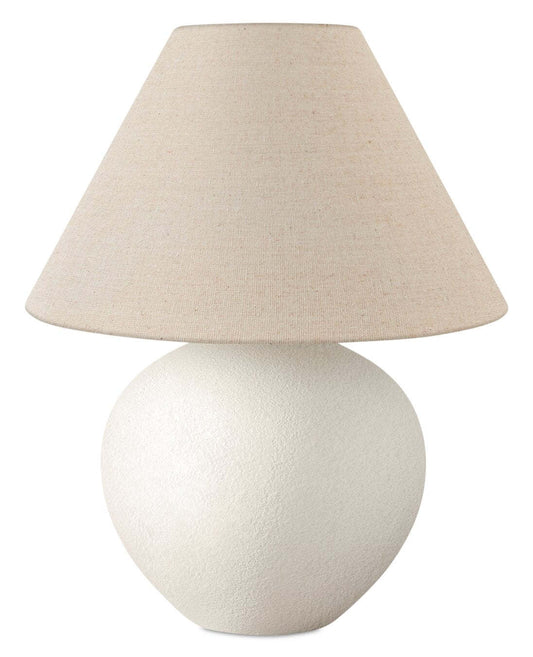 16 Cream Ceramic with Empire Shade Table Lamp|Lampe de table en céramique crème de 16 po avec abat-jour empire