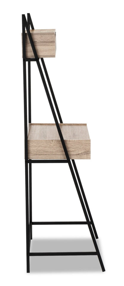 Bureau compact Norris 31.5 avec 4 tiroirs - Taupe|Bureau compact Norris de 31,5 po à 4 tiroirs - taupe