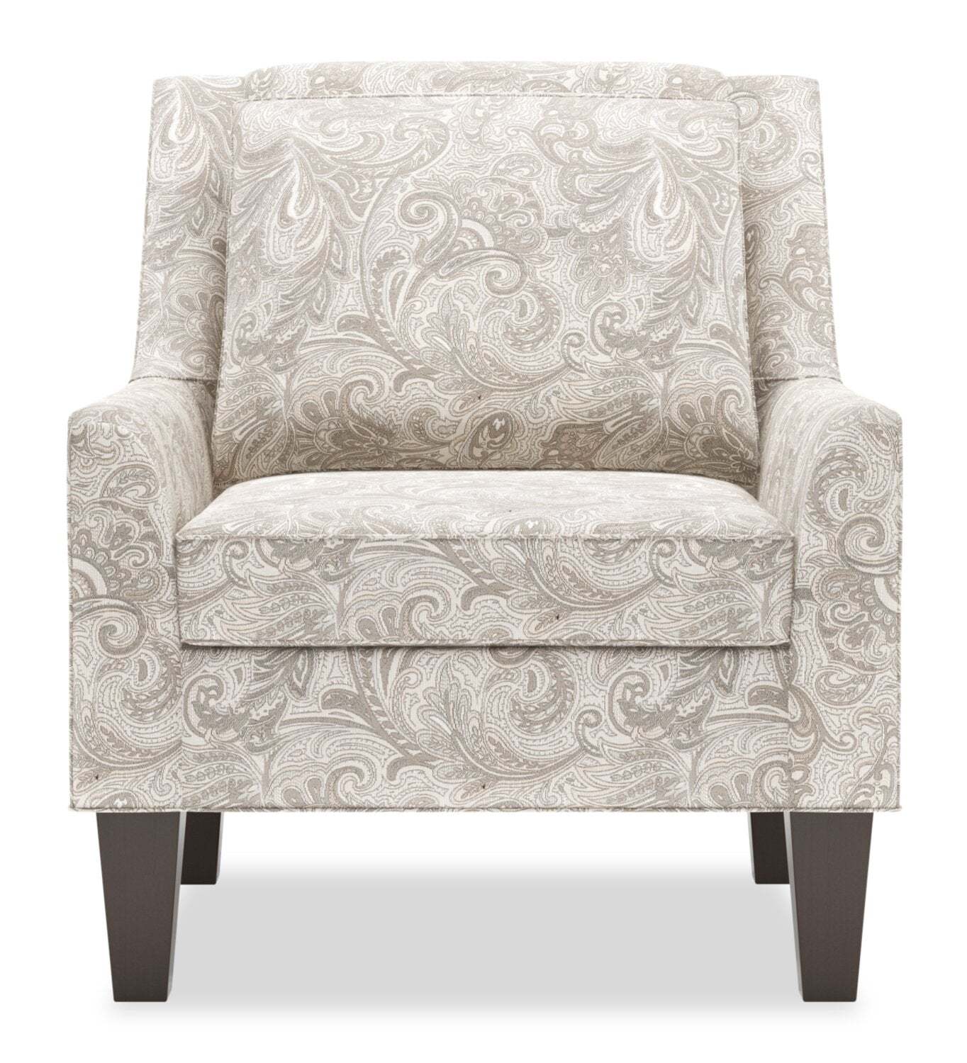 Fauteuil d’appoint club Sofa Lab personnalisable en tissu 29 po avec pattes en bois - Dove multicolore | Fauteuil d’appoint club Sofa Lab de 29 po fabriqué au Canada en tissu avec pattes en bois - Dove multicolore | CLUB1825