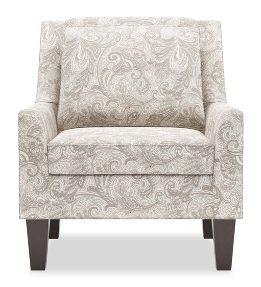 Fauteuil d’appoint club Sofa Lab personnalisable en tissu 29 po avec pattes en bois - Dove multicolore | Fauteuil d’appoint club Sofa Lab de 29 po fabriqué au Canada en tissu avec pattes en bois - Dove multicolore | CLUB1825