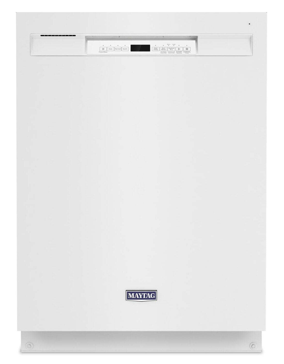 Lave-vaisselle encastrable à commande frontale Maytag 24, 50 dBA - Blanc - MDB4949SKW | Lave-vaisselle encastré Maytag de 24 po et de 50 dBA avec commandes à l'avant - blanc - MDB4949SKW