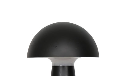 Lampe de table portative intérieure/extérieure moderne en acrylique de 11 po en hêtre avec port USB - Noir | Lampe de table pour l'intérieur et pour l'extérieur moderne portable Hêtre de 11 po en acrylique avec port USB - noire