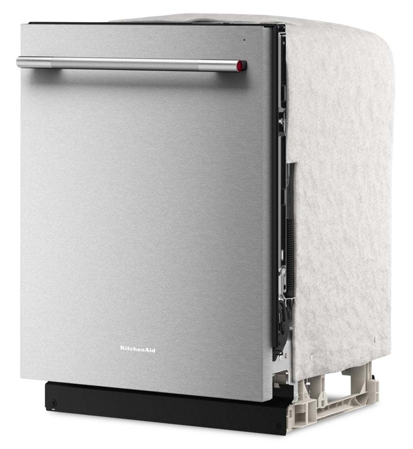 Lave-vaisselle KitchenAid de 24 po et de 41 dBA avec 3e panier à jets - acier inoxydable avec finition PrintShieldMC - KDTS324SPS