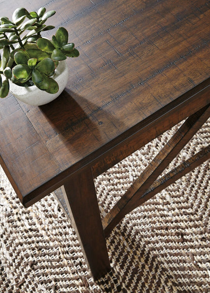 Bureau Baldridge de 60 po à 2 tiroirs - brun rustique