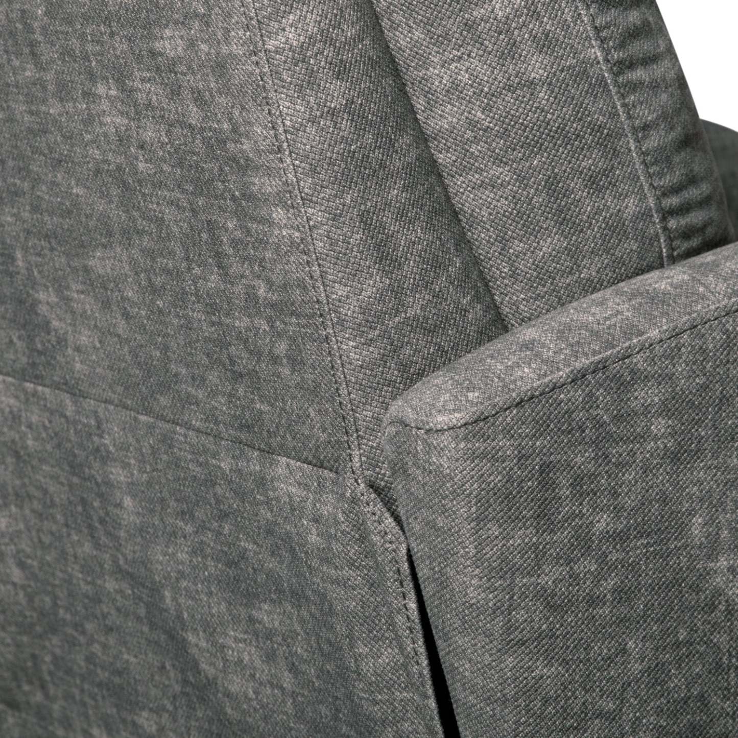 Jeffry 30.3 Fauteuil inclinable pivotant et coulissant en tissu velours - Gris | Fauteuil pivotant, coulissant et inclinable Jeffry de 30,3 po en tissu de velours - gris