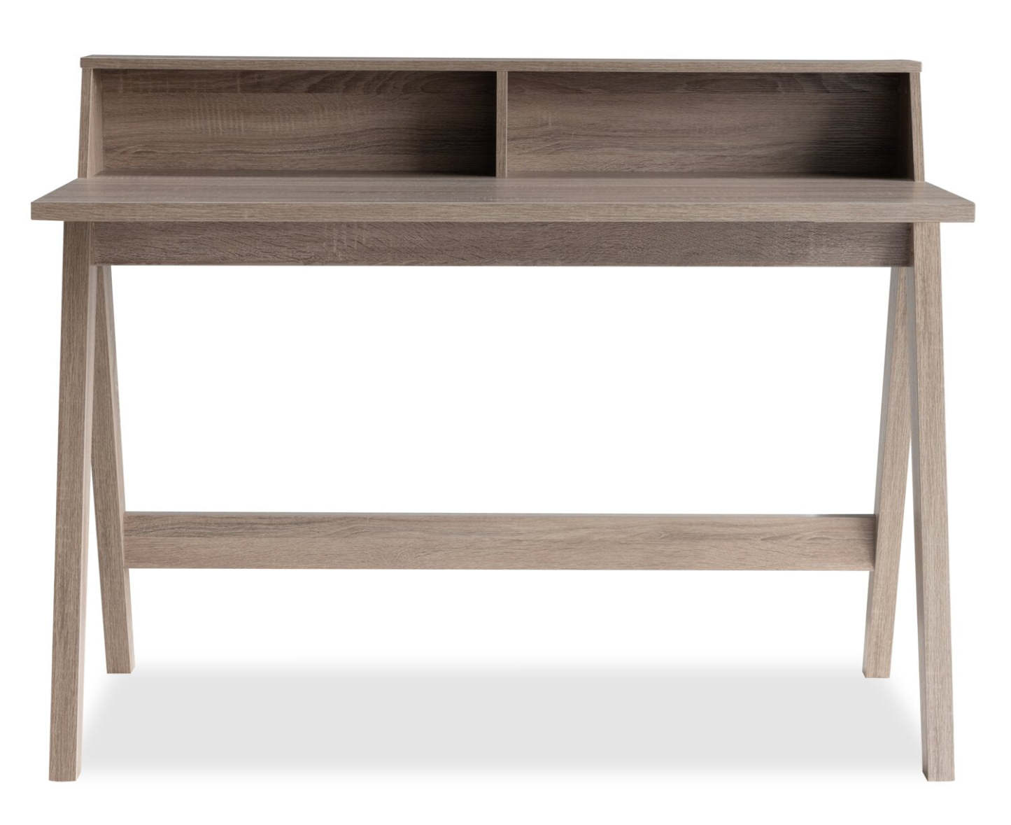 Bureau d'ordinateur Igor 47.25 avec 2 compartiments - Taupe|Bureau d'ordinateur Igor de 47,25 po avec 2 compartiments ouverts - taupe