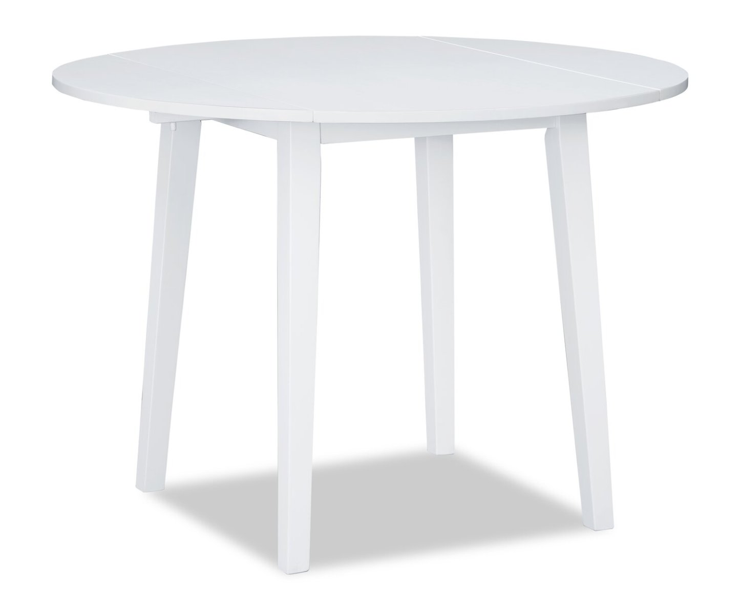 Bryn Drop-Leaf Dining Table, 42 Round - White | Table de salle à manger ronde Bryn de 42 po avec abattant - blanche