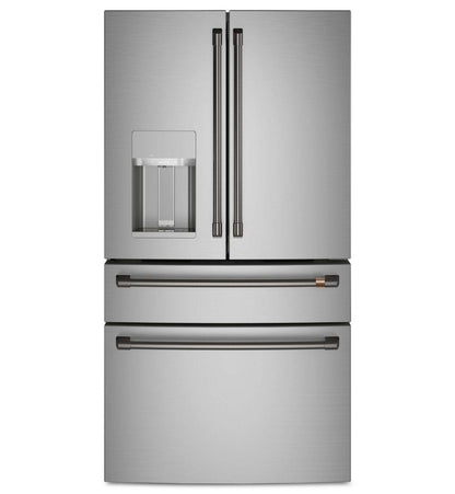 Café Ensemble de 4 poignées noires brossées pour réfrigérateur à portes françaises - CXQB4H4PNBT | Trousse de poignées Café 4 pièces noir brossé pour réfrigérateur à portes françaises - CXQB4H4PNBT | CXQB4HBT