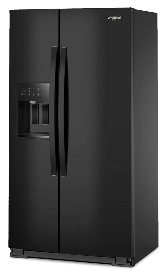 Réfrigérateur Whirlpool de 36 po et de 21 pi³ à compartiments juxtaposés - noir - WRSC5536RB | Whirlpool 36 21 Cu. Ft. Side-by-Side Refrigerator - Black - WRSC5536RB