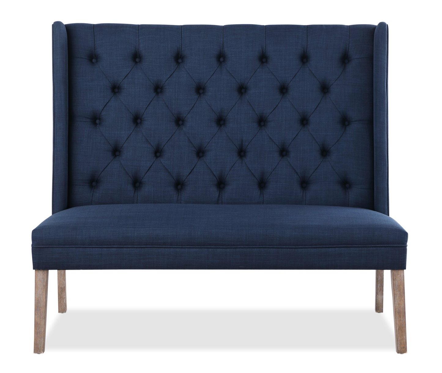 Ariel 30.5 Wing Back Hall Bench - Bleu|Banc d'entrée à oreilles Ariel de 30,5 po - bleu