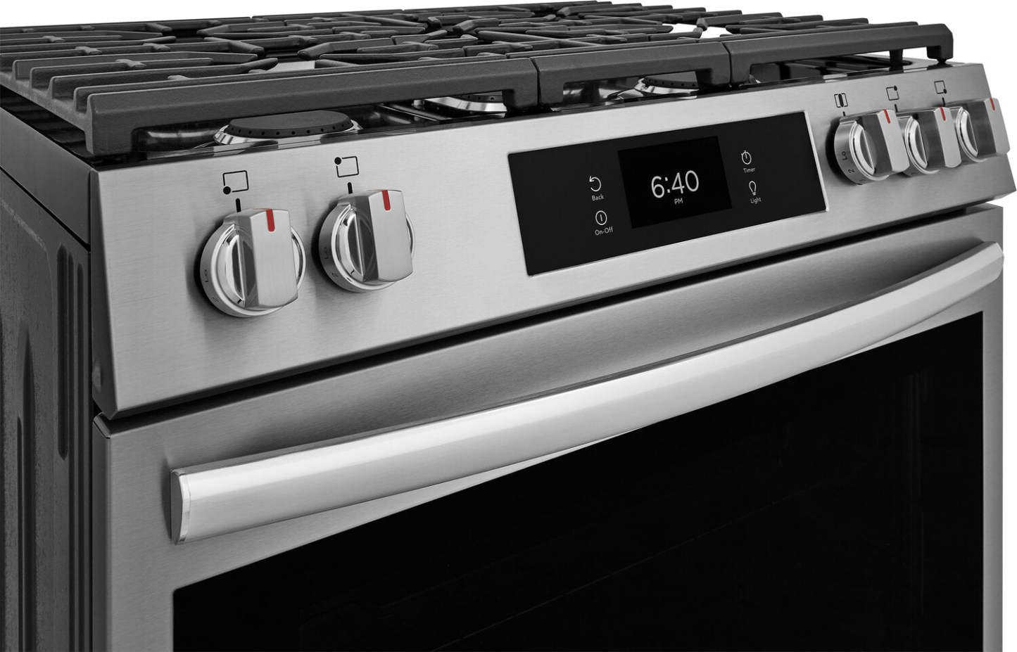 Cuisinière à gaz Frigidaire Gallery de 6 pi³ avec pizza cuite sur pierre - acier inoxydable Smudge-ProofMD - GCFG3070BF