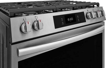 Cuisinière à gaz Frigidaire Gallery de 6 pi³ avec pizza cuite sur pierre - acier inoxydable Smudge-ProofMD - GCFG3070BF