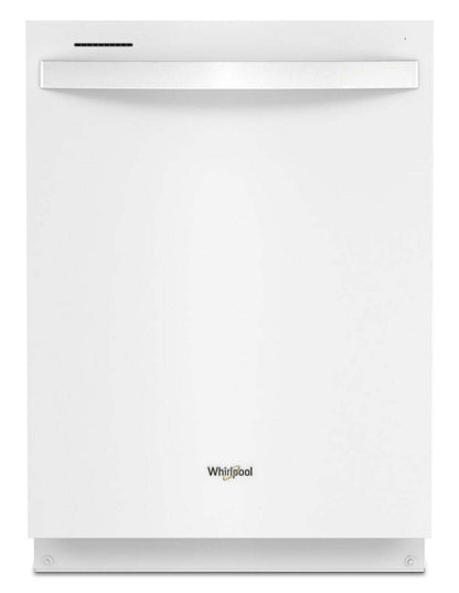 Lave-vaisselle encastré Whirlpool de 24 po et de 47 dBA avec commandes sur le dessus et 3e panier - Blanc - WDT750SAKW | Whirlpool 24 47 dBA Built-In Top-Control Dishwasher with Third Rack - White - WDT750SAKW