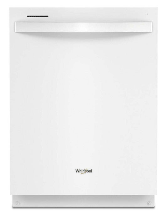 Lave-vaisselle encastré Whirlpool de 24 po et de 47 dBA avec commandes sur le dessus et 3e panier - Blanc - WDT750SAKW | Whirlpool 24 47 dBA Built-In Top-Control Dishwasher with Third Rack - White - WDT750SAKW