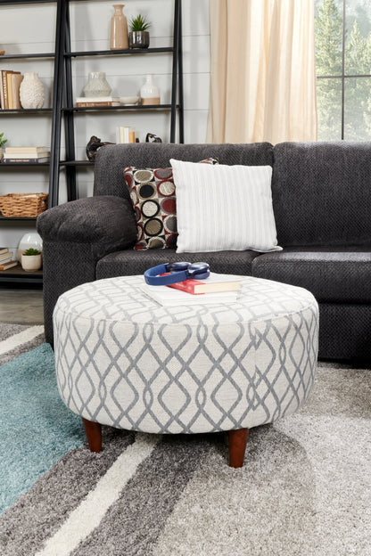 Pouf The Curve 31 en tissu, fabriqué au Canada par Sofa Lab (CURV1153) | Personnalisable