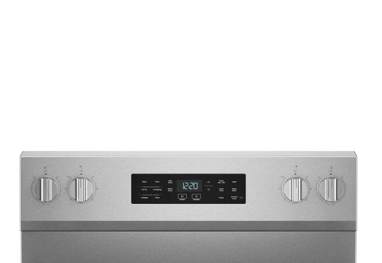 Cuisinière électrique Whirlpool de 5,3 pi3 avec cuisson à air – acier inoxydable résistant aux traces de doigts - YWFES5730SZ