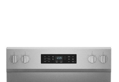 Cuisinière électrique Whirlpool de 5,3 pi3 avec cuisson à air – acier inoxydable résistant aux traces de doigts - YWFES5730SZ