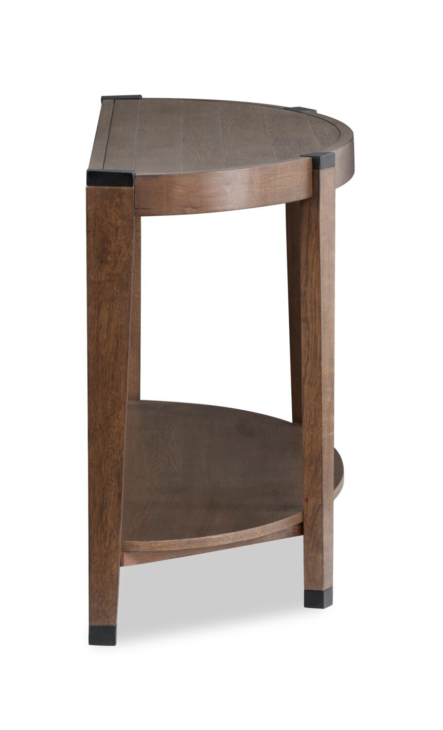 Gordon 56” Round Solid Wood Sofa Table - Brown | Table de salon ronde Gordon de 56 po en bois massif - brune