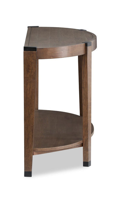 Gordon 56” Round Solid Wood Sofa Table - Brown | Table de salon ronde Gordon de 56 po en bois massif - brune