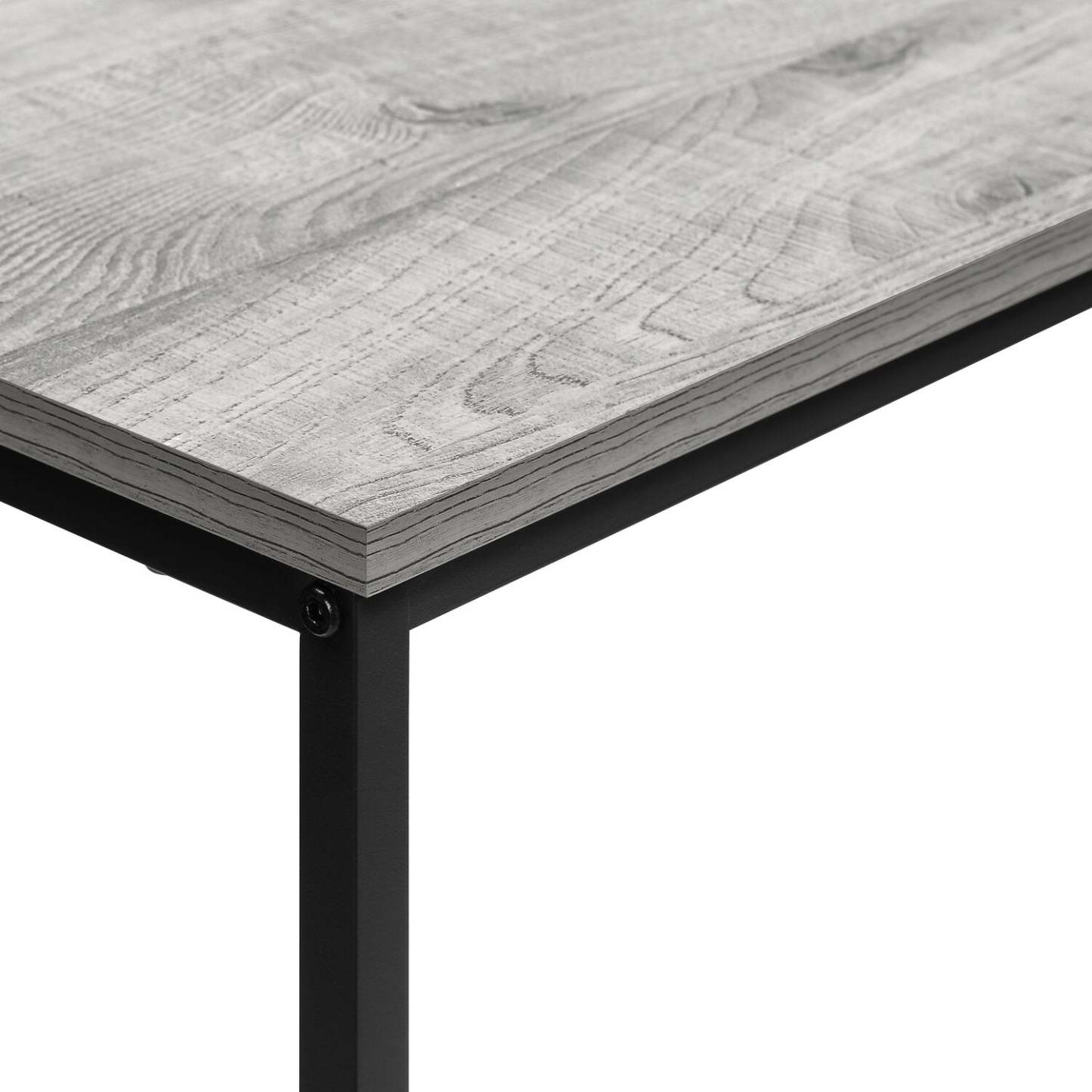 Alma 31.5 Modern Sofa Table - Grey with Black Metal Frame|Table de salon moderne Alma de 31,5 po - grise avec armature en métal noir