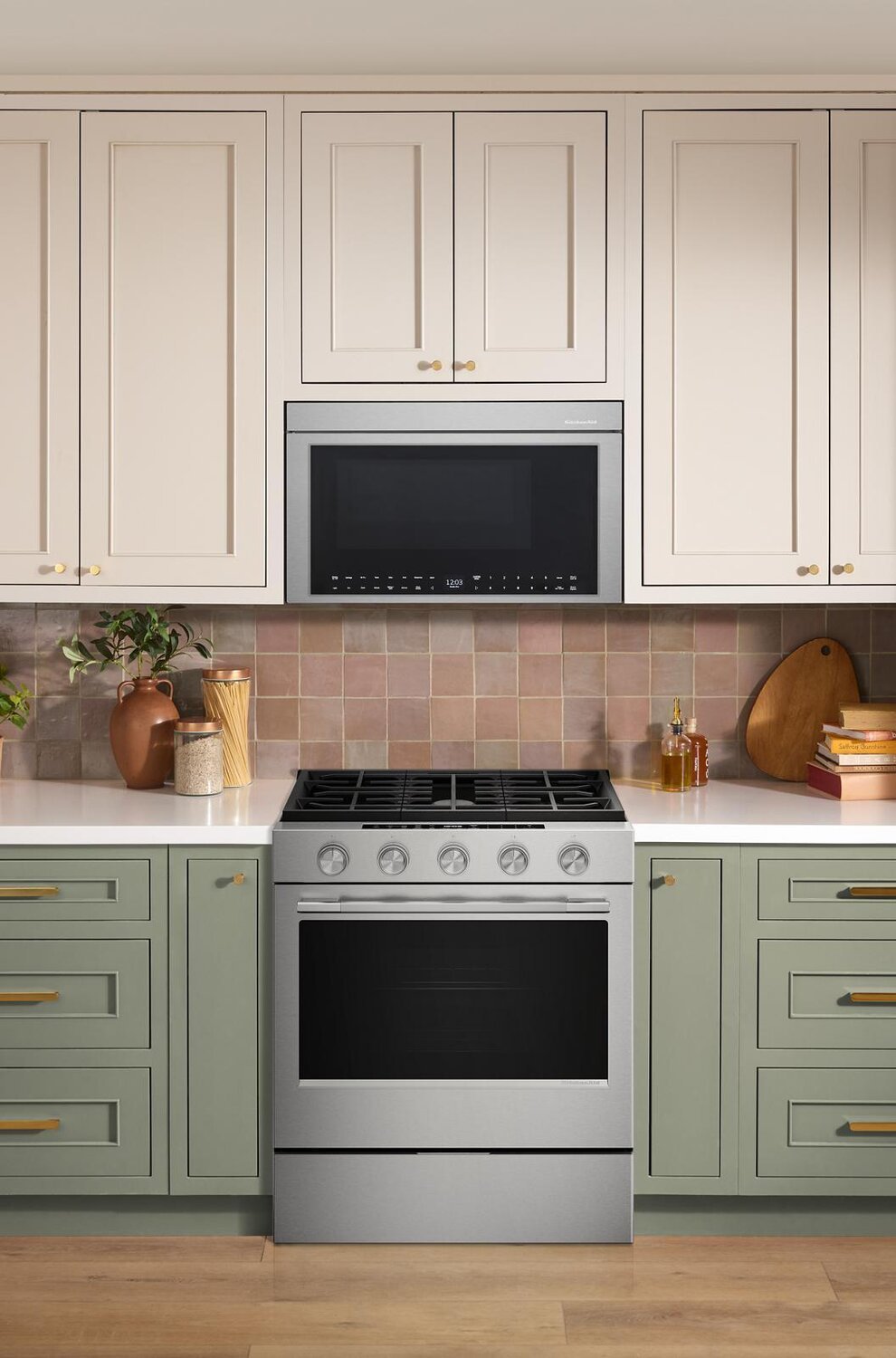 Cuisinière à gaz encastrée KitchenAid de 30 po et de 5,0 pi³ - acier inoxydable résistant aux traces de doigts - KSGS530SPS