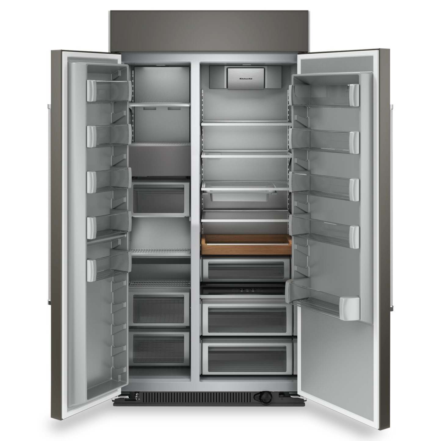 Réfrigérateur KitchenAid de 25,5 pi³ et de 42 po à compartiments juxtaposés - panneau personnalisable - KBSN702MPA