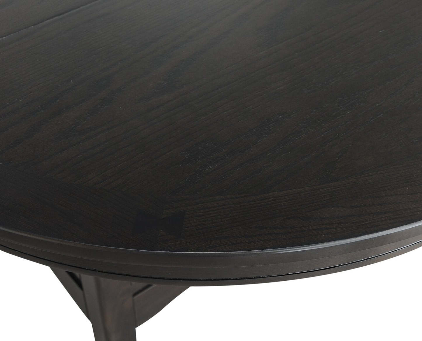 Table de salle à manger à hauteur de comptoir Dena avec rallonge de 42 à 60 W, ronde - Gris | Table de salle à manger ronde Dena de 42 po à 60 po (L) de hauteur comptoir et avec rallonge - grise