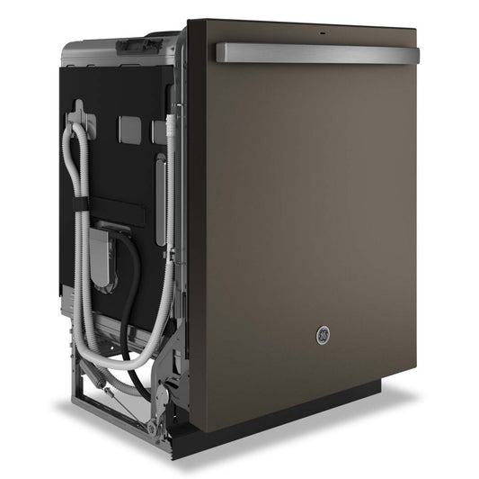 Lave-vaisselle encastré GE de 24 po à 47 dBA avec commandes sur le dessus et technologie de séchage Boost - Ardoise - GDT650SMVES | Lave-vaisselle GE 24 47 dBA à commande supérieure intégrée avec technologie Dry Boost - Ardoise - GDT650SMVES