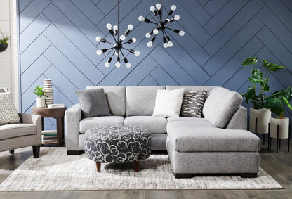 Pouf The Curve 31 en tissu, fabriqué au Canada par Sofa Lab (CURV1163) | Personnalisable