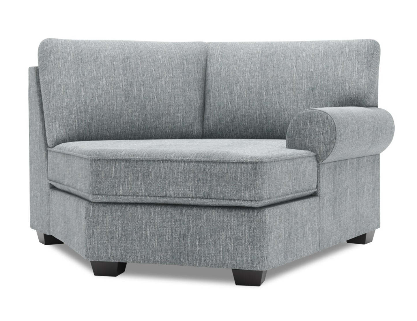 Canapé Lab Roll RAF Cuddler - Luna Pewter | Fauteuil Cuddler de droite Roll de la collection Sofa Lab - Luna Pewter | RO862291