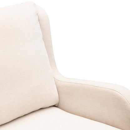 Ellie 29 Linen-Look Fabric Swivel Glider Accent Chair with Wingback and Recessed Arms - Beige | Fauteuil d’appoint à oreilles coulissant et pivotant Ellie de 29 po en tissu d’apparence lin avec accoudoirs en retrait - beige