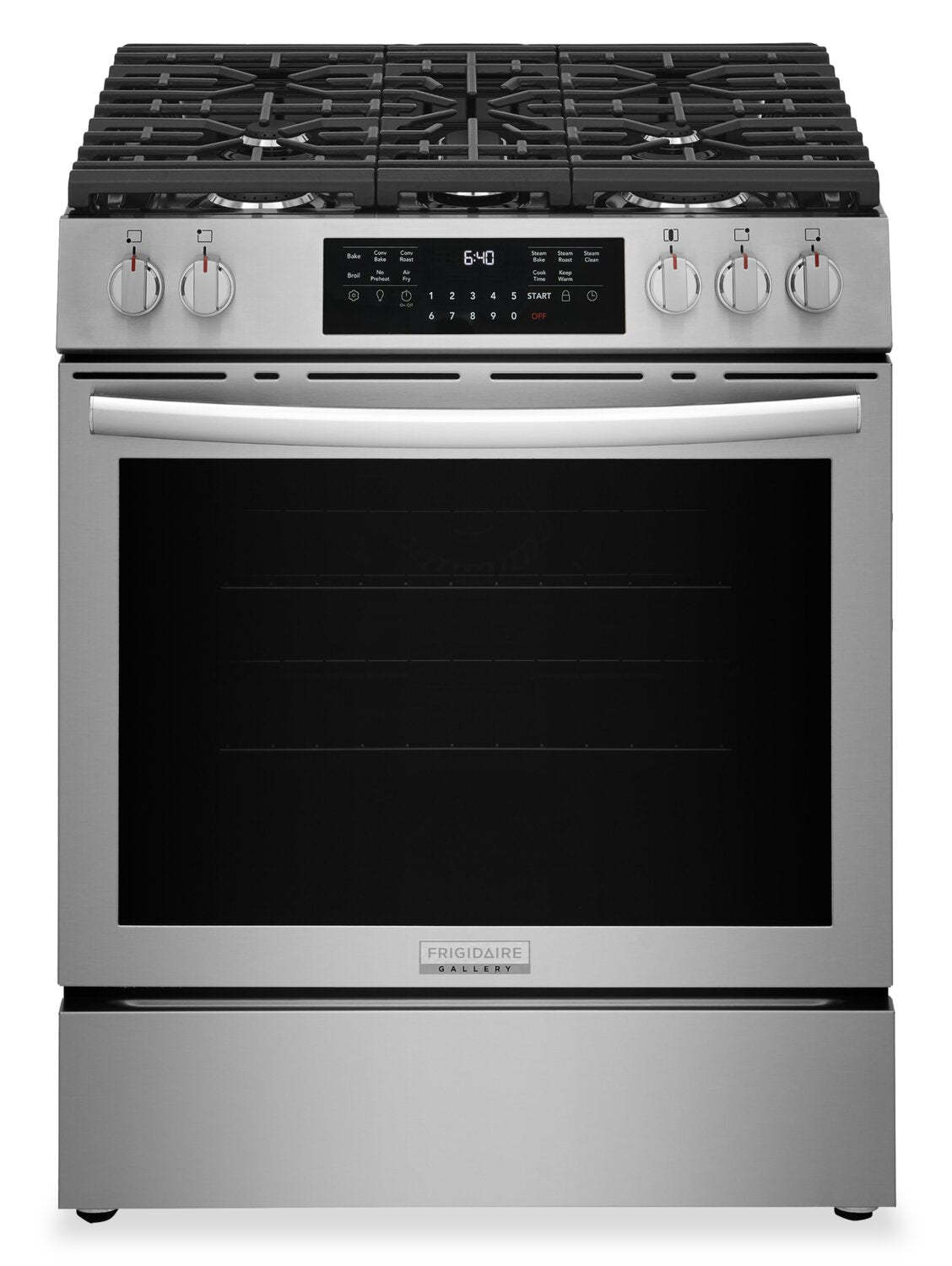 Cuisinière à gaz Frigidaire Gallery de 5,1 pi3 avec friture à air - acier inoxydable - GCFG3059BF