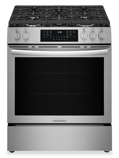 Cuisinière à gaz Frigidaire Gallery de 5,1 pi3 avec friture à air - acier inoxydable - GCFG3059BF