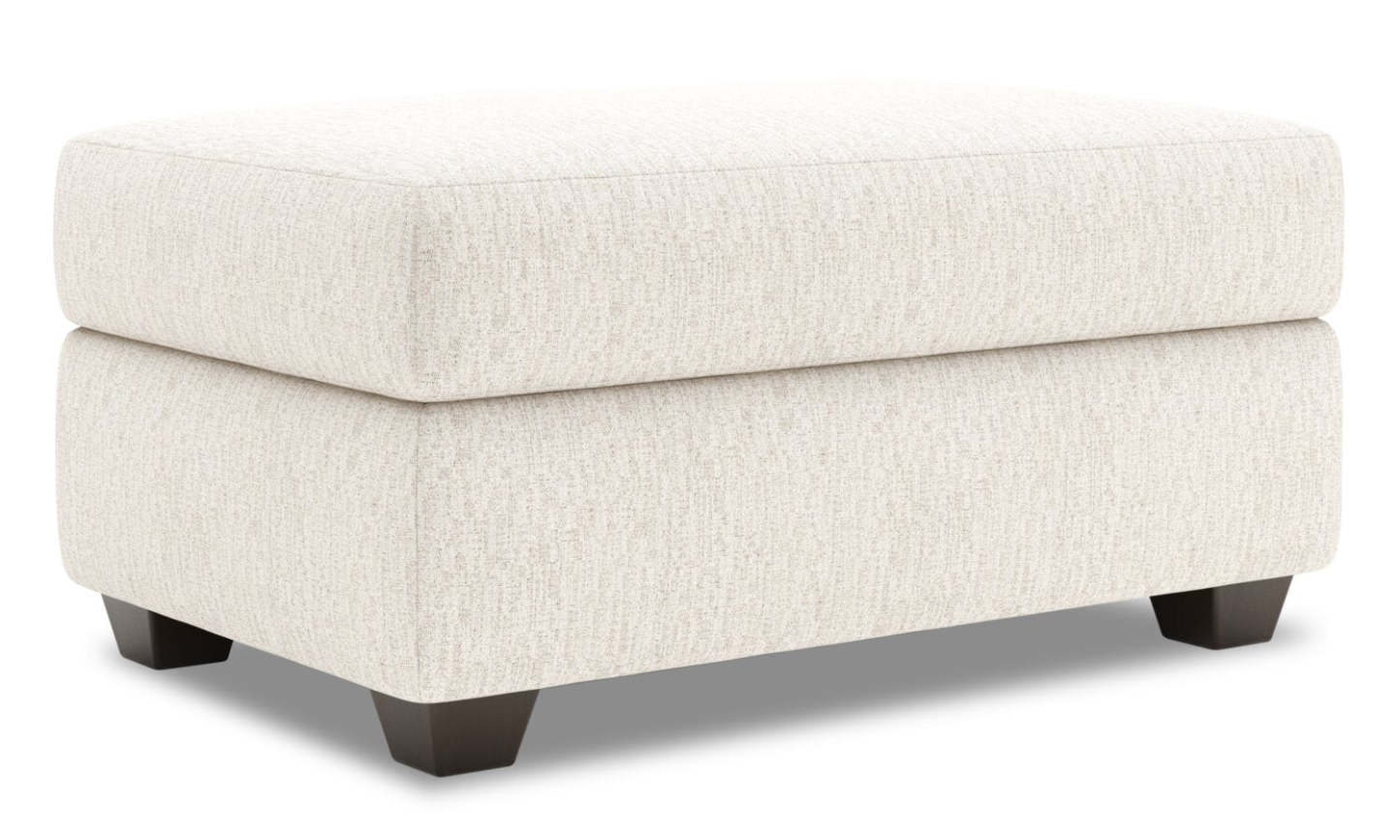 Fabriqué au Canada Pouf de rangement personnalisable The Trunk 39 en tissu de chenille - Beige de luxe Sable | Pouf de rangement The Trunk de Sofa Lab de 39 po fabriqué au Canada en tissu chenille - beige de luxe Sable | TRUN3093